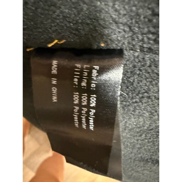 Winter Coat Warm Quilted Puffer Jacket Hooded Parka Water Resistant Orange 10-12 - Picture 3 of 6